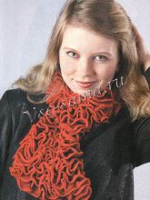 Шарф из рюш