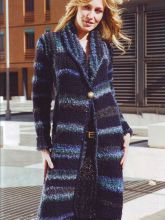 Пальто в полоску