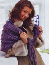 Шарф с косами