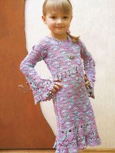 Ажурное детское платье