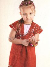 Детская туника с V-образным вырезом