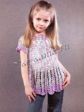 Детская ажурная туника