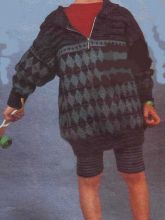 Пуловер с капюшоном