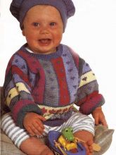 ВСЕ ЦВЕТА РАДУГИ - пуловер и жакет для малыша