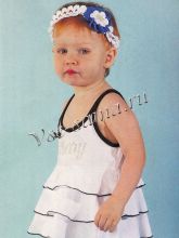 Повязка с синим цветочком