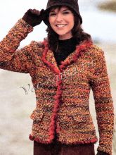 Пёстрый меланжевый жакет