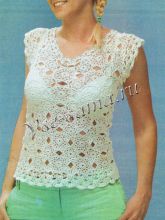 Топ из цветочных элементов