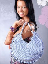 Круглая сумка крючком