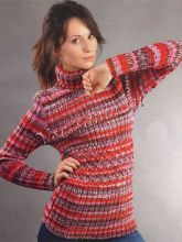 Схема вязания свитера с плетеным узором