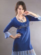 Платье с ажурной каймой