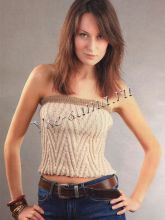 Топ-корсет с рельефным узором