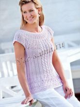 Розовый топ с косами