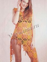 Пляжная туника с бахромой