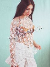 Ажурная туника со звездочками