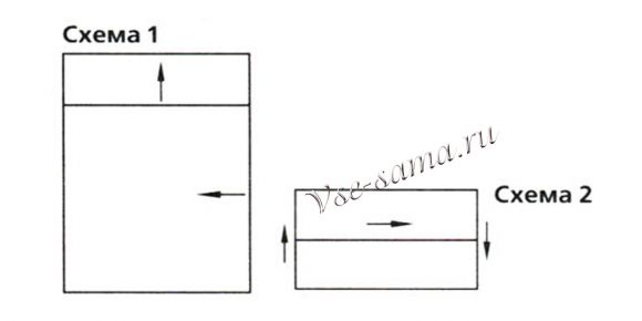 Схема вязания лилового топа