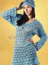 Бирюзовая туника и шапочка