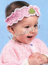 Повязка с цветком