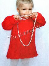 Красное ажурное платье