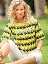 Жёлто-зелёный пуловер