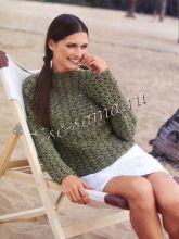 Темно-зелёный пуловер