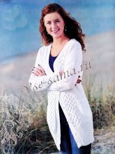 Длинный белый жакет