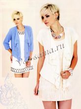 Жакет с ажурной каймой