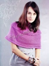 Розовое пончо