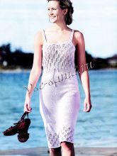 Ажурное белое платье