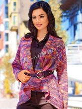 Жакет с платочным воротником