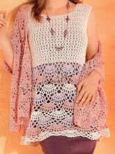 Кружевной палантин