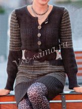 Платье с поясом и карманами