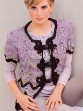 Жакет с декоративными краями