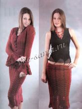 Бордовый костюм