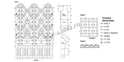 Схема вязания кремового жакета с люрексом