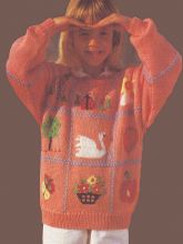 Детский пуловер с мотивами