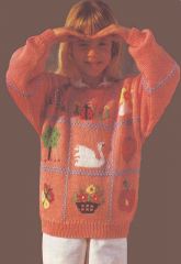 Детский пуловер с мотивами