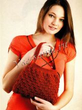 Бордовая сумочка