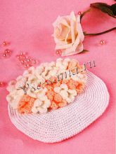 Круглый клатч с цветочками