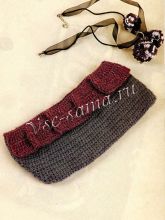 Клатч с воланом