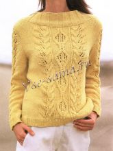 Пуловер с рельефами