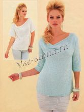 Пуловер с рукавами 3/4 / с короткими рукавами