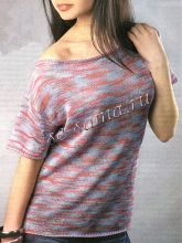 Пестрый женский пуловер