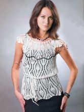 Топ с узором Ананасы