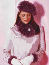 Берет, шарф, манжеты