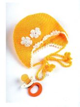 Чепчик с цветочками