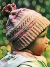 Детская вязаная шапочка