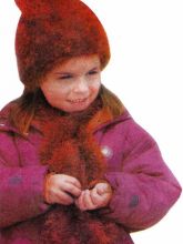 Детские шапочка и шарф