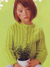 Детский жакет в резинку