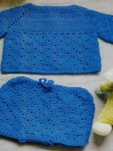 Джемпер и шорты - бирюзовый комплект