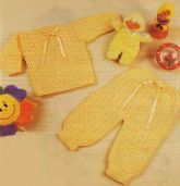 Джемпер и штанишки - желтый комплект